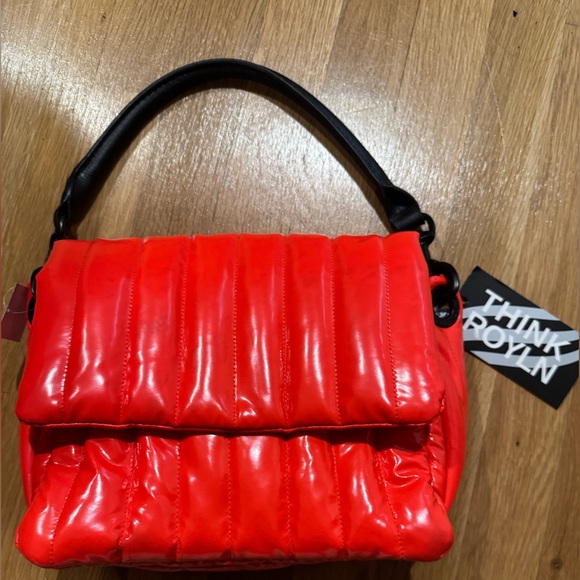 THINK ROYLN Handbags - THINK ROYLN Orange Quilted Shoulder Bag